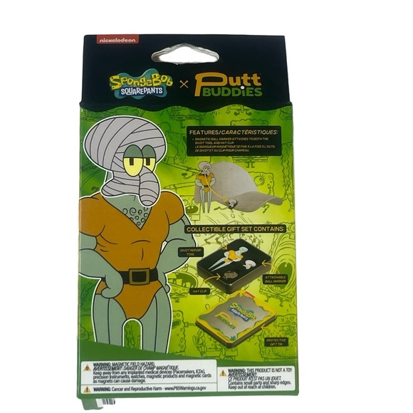 NEW Putt Buddies SpongeBob Handsome Squadward Golf Divot Ballmarker Matt Rife - Picture 3 of 4